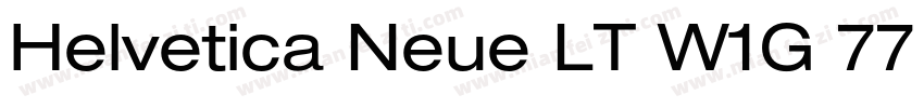 Helvetica Neue LT W1G 77 Bold conde字体转换